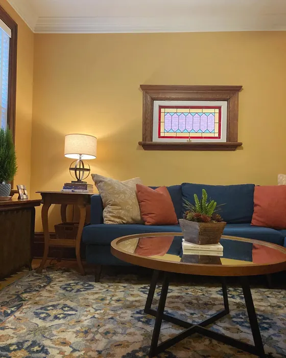 Benjamin Moore Stuart Gold living room color