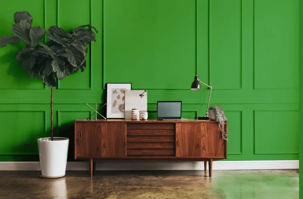 Benjamin Moore Sullivan Green modern interior