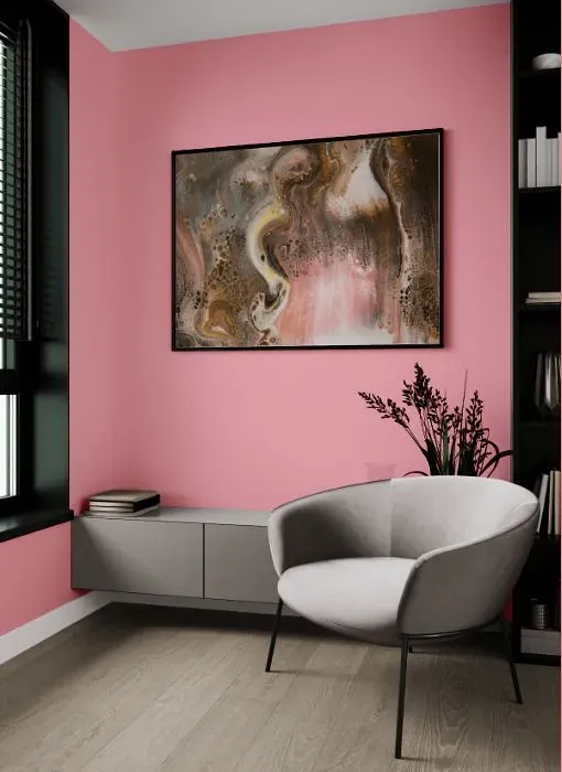 Benjamin Moore Supple Pink living room