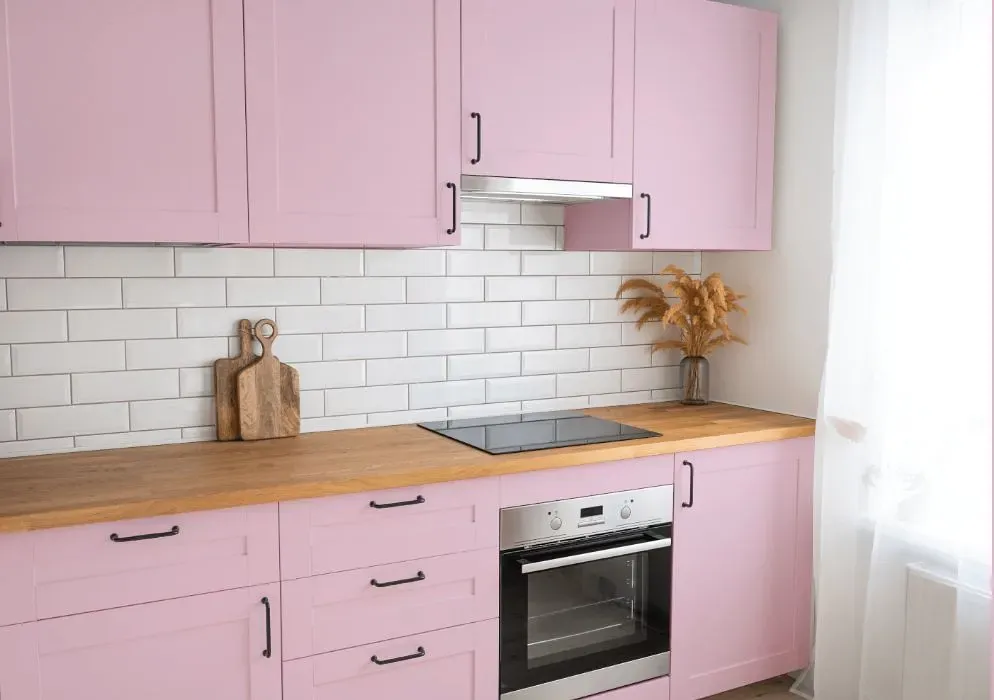 Benjamin Moore Sweet Naivete kitchen cabinets