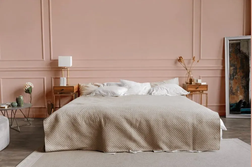 Benjamin Moore Sweet Romance bedroom