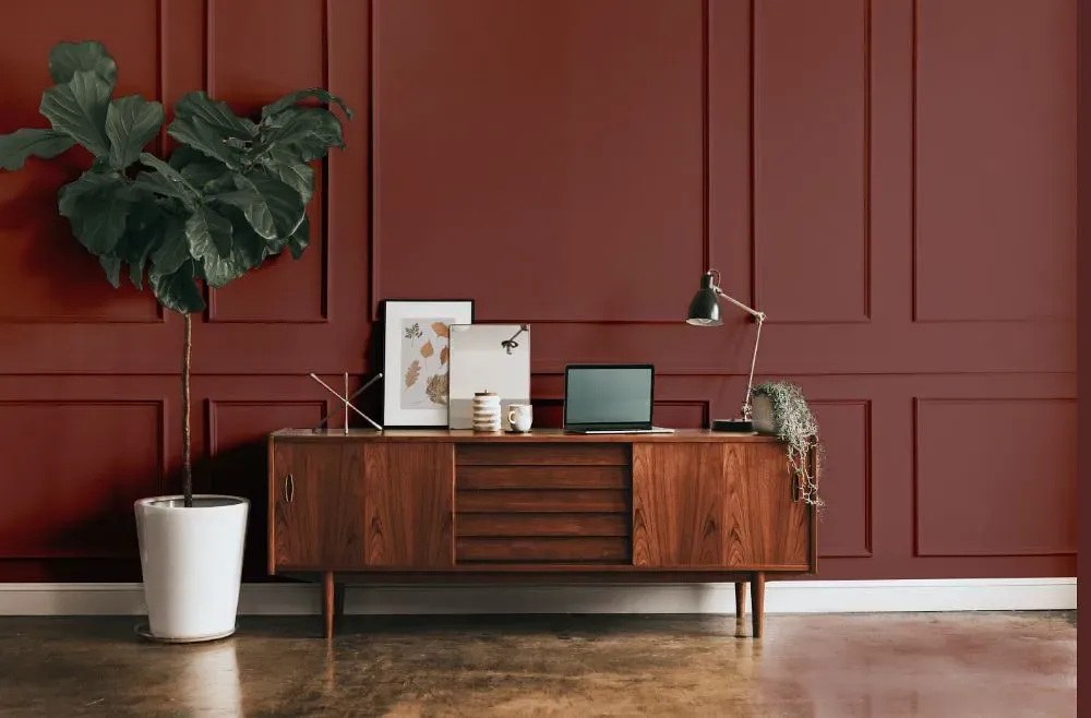 Benjamin Moore Sweet Rosy Brown modern interior