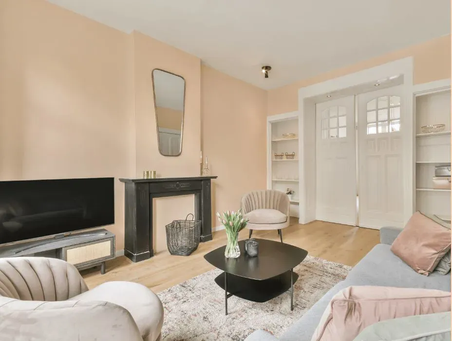 Benjamin Moore Sweet Salmon victorian house interior