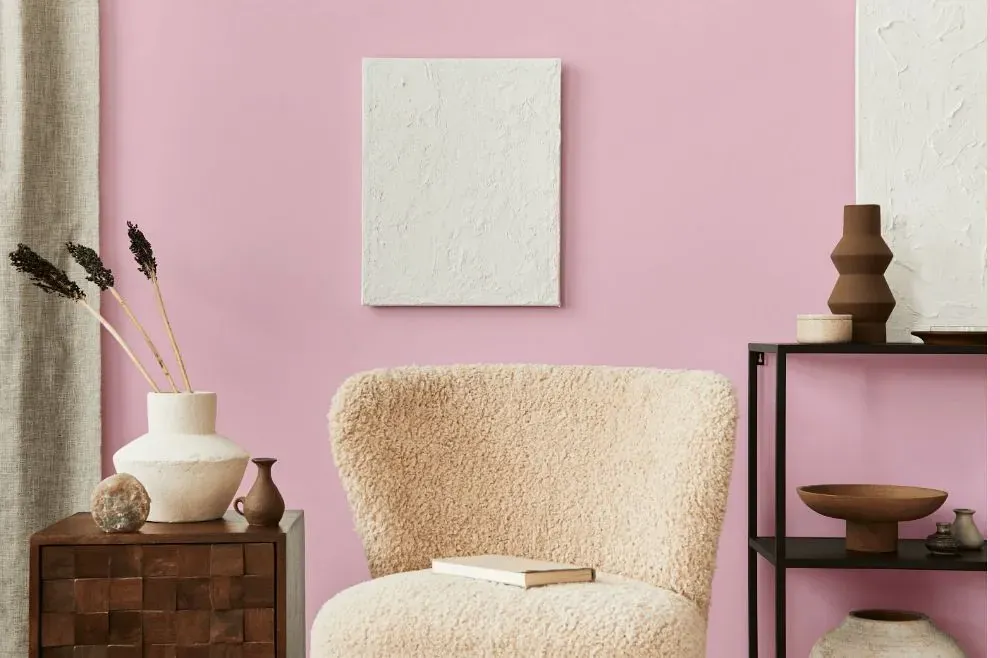 Benjamin Moore Sweet Taffy living room interior