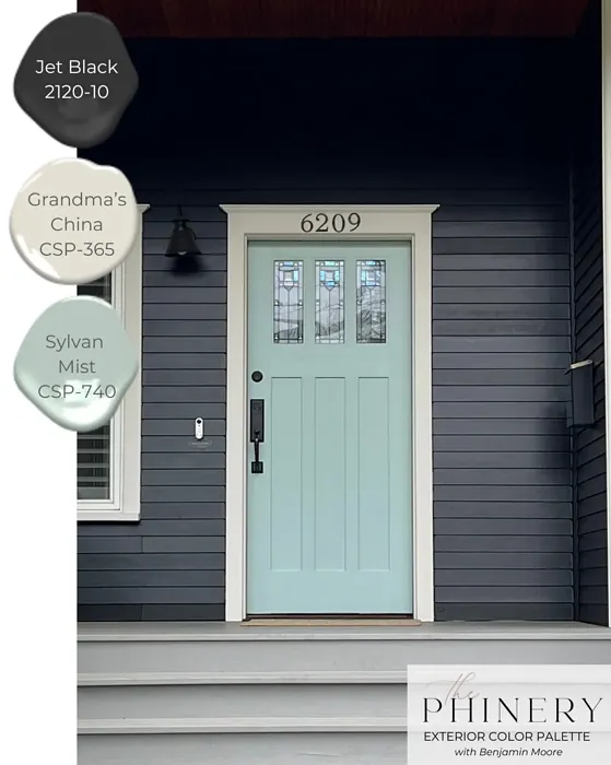 Sylvan Mist front door paint