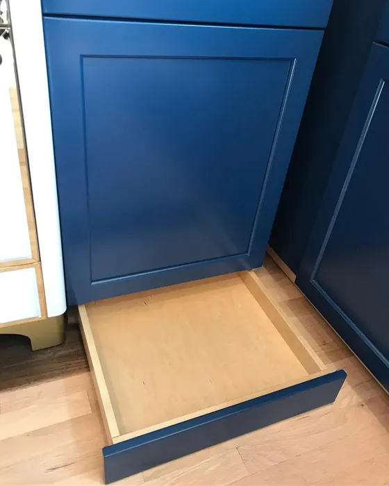 Benjamin Moore Symphony Blue Kitchen Cabinets