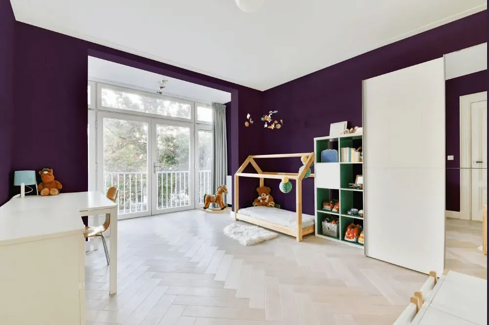 Benjamin Moore Taro kidsroom interior, children's room