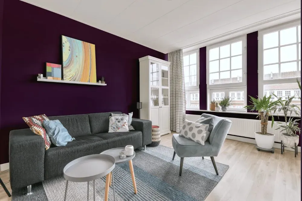 Benjamin Moore Taro living room walls