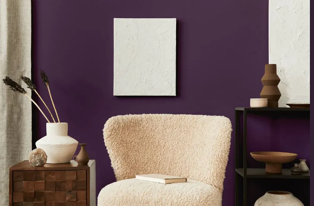 Benjamin Moore Taro living room interior