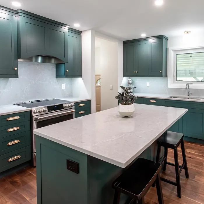 Tarrytown Green Kitchen Cabinets