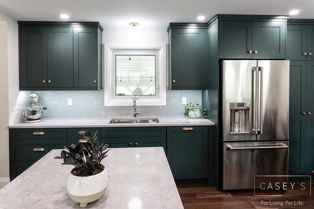 Bm Tarrytown Green Kitchen Cabinets