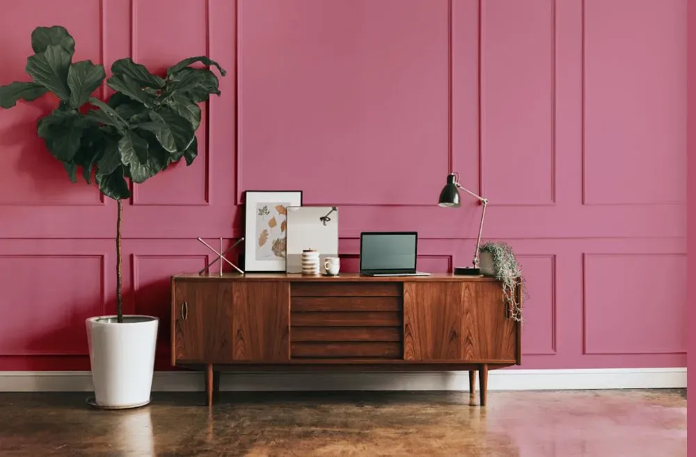 Benjamin Moore Taste of Berry modern interior