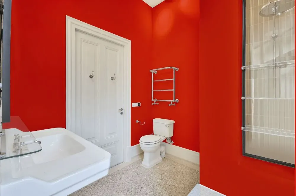 Benjamin Moore Tawny Day Lily bathroom