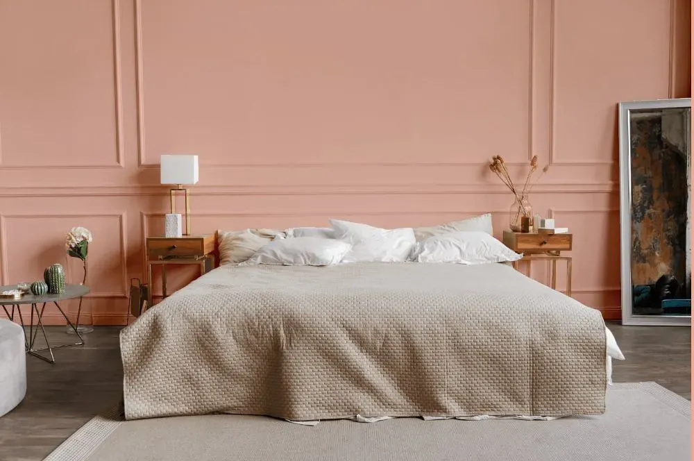 Benjamin Moore Teacup Rose bedroom