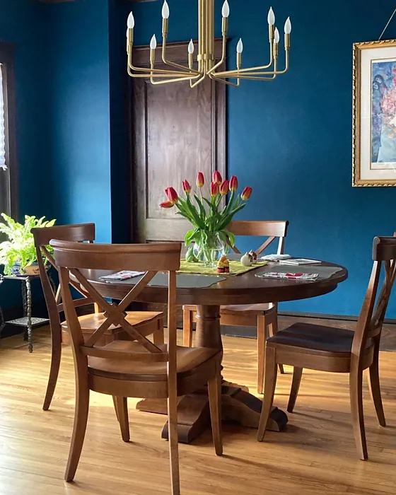 Benjamin Moore Teal dining room color