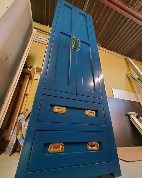 Benjamin Moore Teal painted furniture color