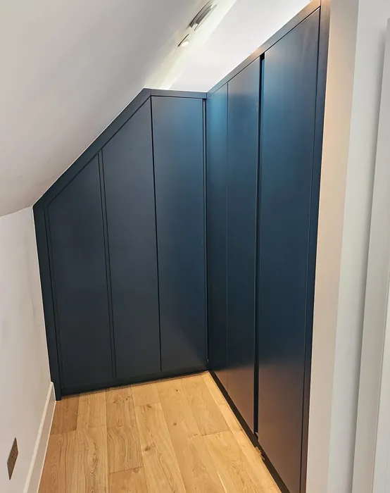 Benjamin Moore Teal painted cabinets review