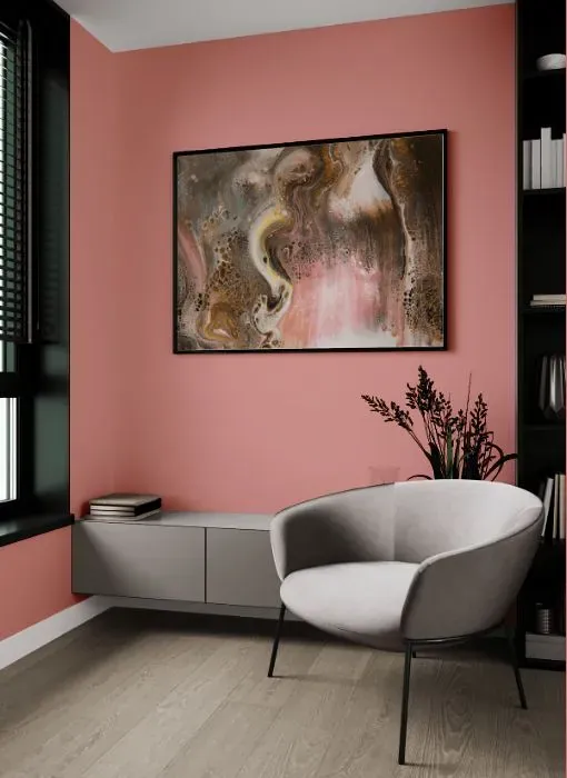 Benjamin Moore Tender Pink living room