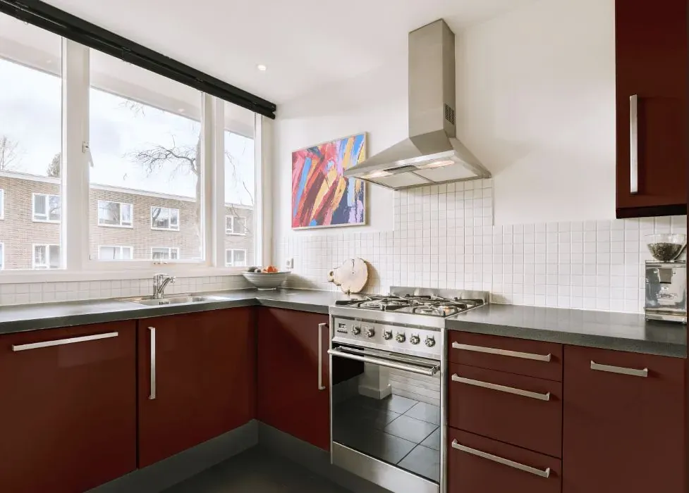 Benjamin Moore Terrazzo Brown kitchen cabinets