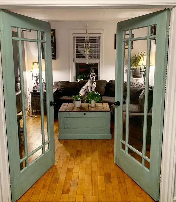 Benjamin Moore Thunderbird door color