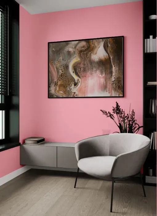 Benjamin Moore Tickled Pink living room
