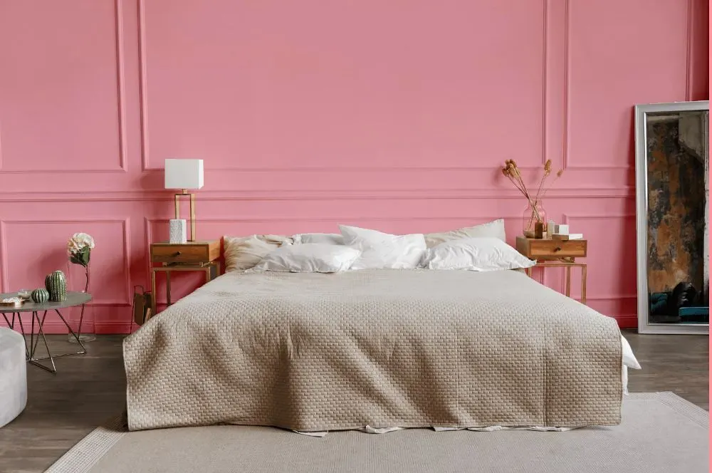 Benjamin Moore Tickled Pink bedroom