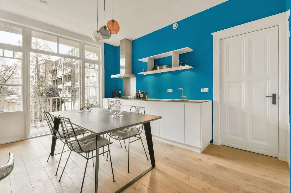 Benjamin Moore Toronto Blue kitchen review