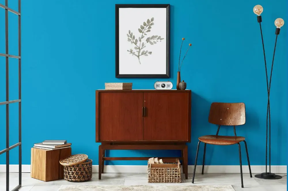 Benjamin Moore Toronto Blue japandi interior