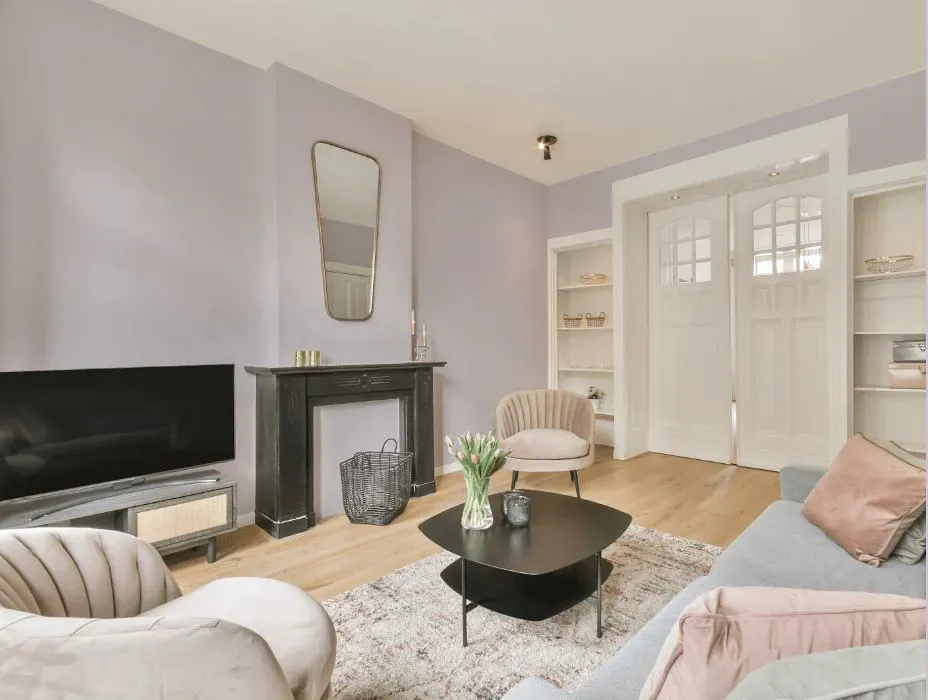 Benjamin Moore Touch of Gray victorian house interior