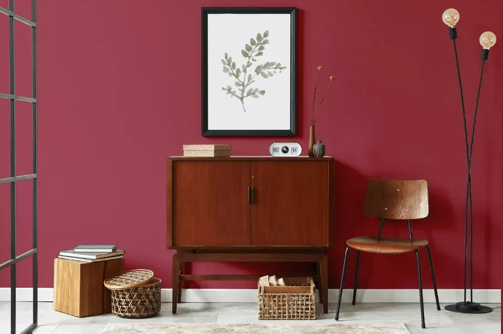 Benjamin Moore Travers Red japandi interior