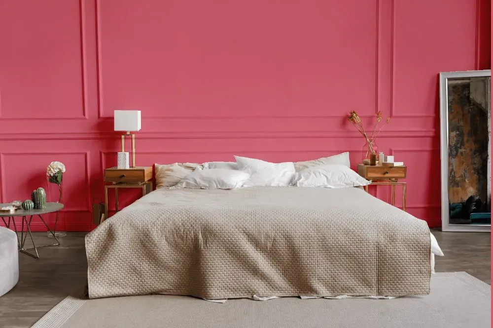 Benjamin Moore True Pink bedroom