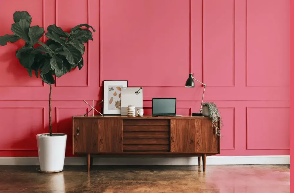 Benjamin Moore True Pink modern interior