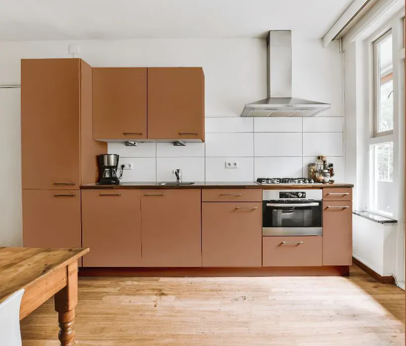 Benjamin Moore Tuscany kitchen cabinets