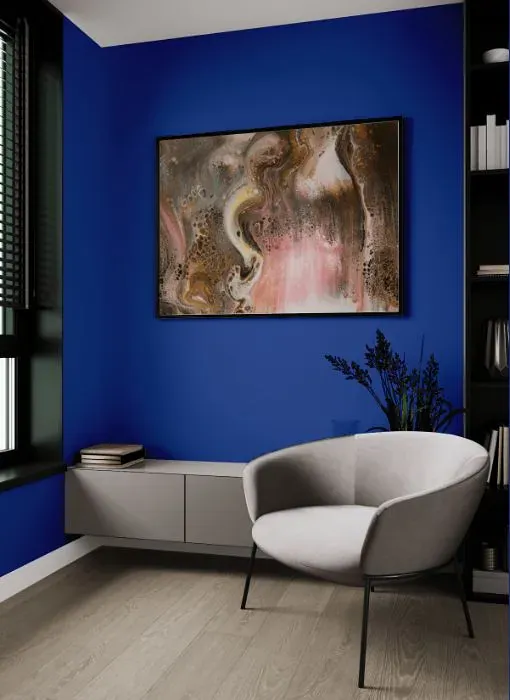 Benjamin Moore Twilight Blue living room