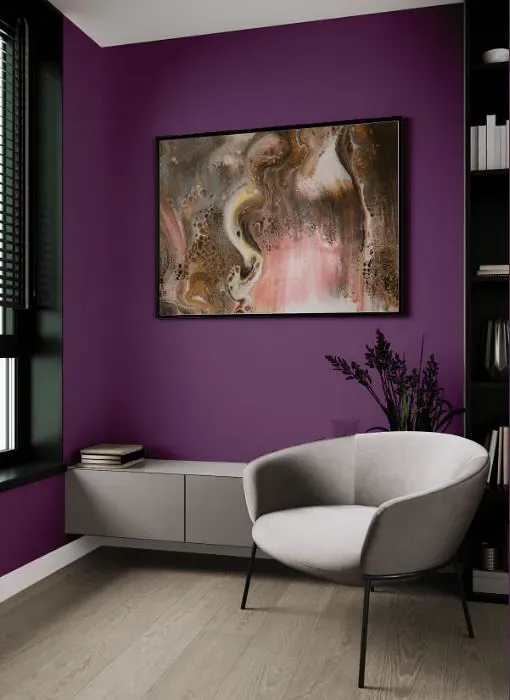 Benjamin Moore Ultra Violet living room