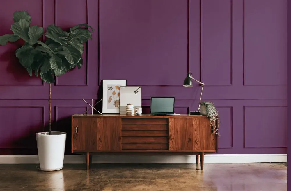 Benjamin Moore Ultra Violet modern interior
