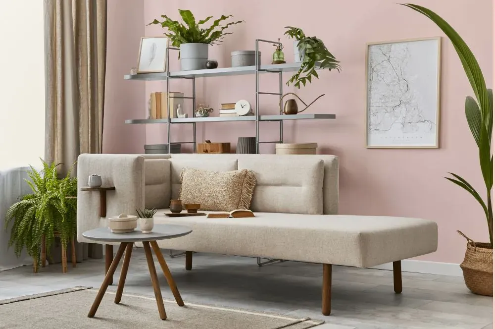 Benjamin Moore Valentine Memories living room