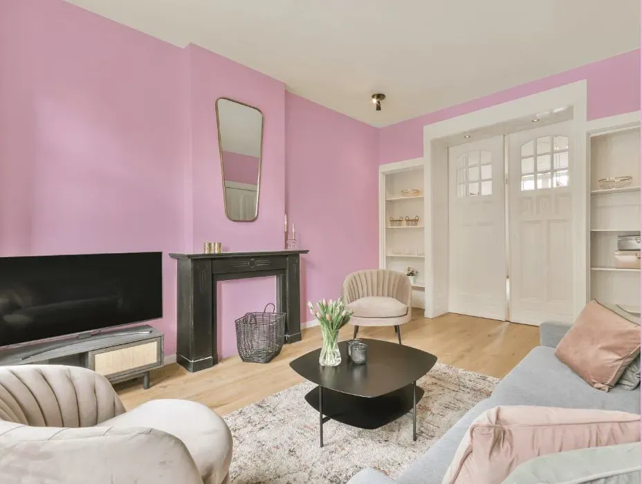 Benjamin Moore Valentine's Day victorian house interior