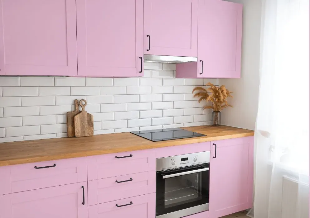 Benjamin Moore Valentine's Day kitchen cabinets