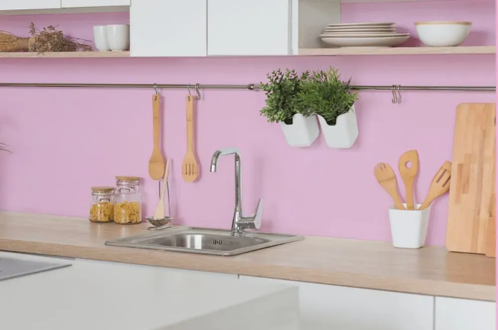 Benjamin Moore Valentine's Day kitchen backsplash