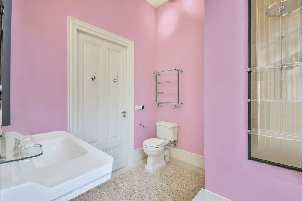 Benjamin Moore Valentine's Day bathroom