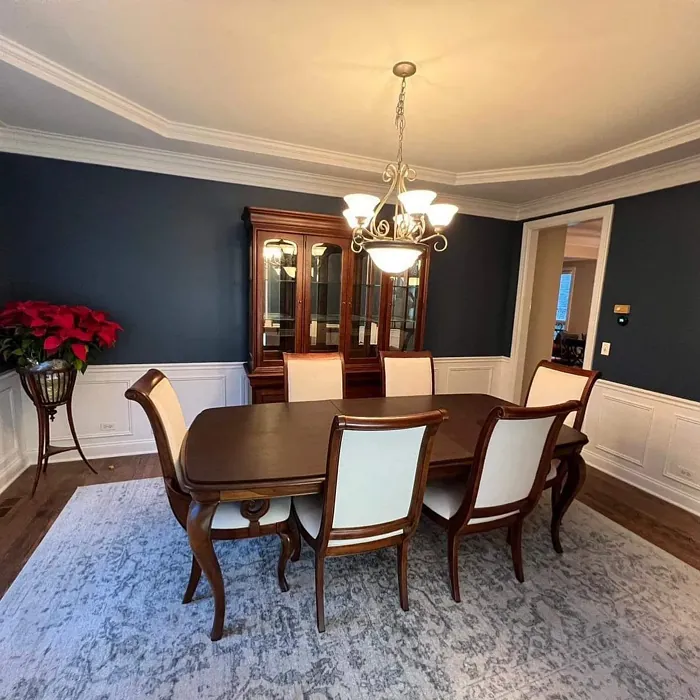Bm Van Deusen Blue Dining Room