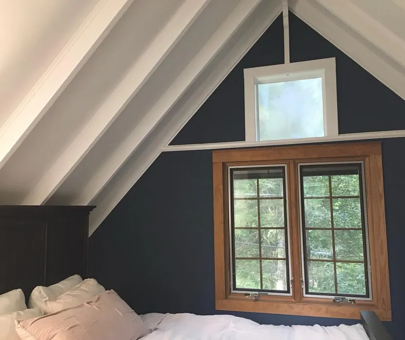Benjamin Moore Van Deusen Blue Bedroom
