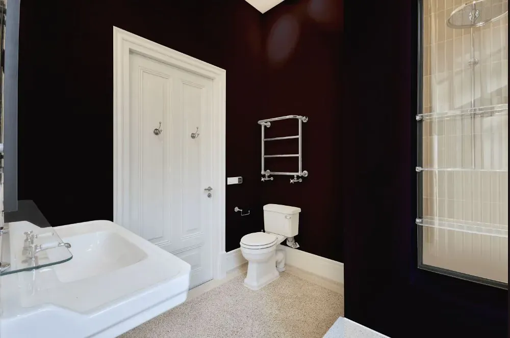 Benjamin Moore Velvet Cloak bathroom