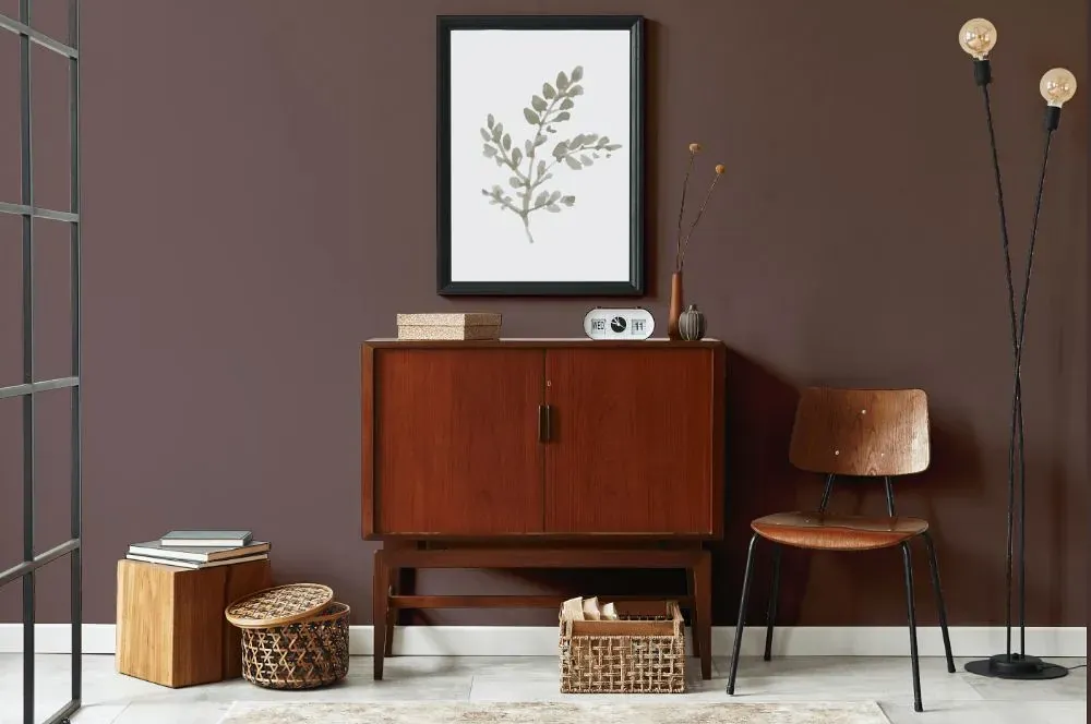 Benjamin Moore Velvet Plum japandi interior