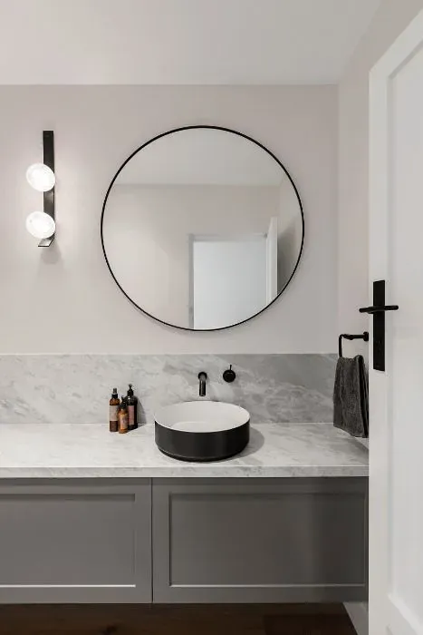 Benjamin Moore Venetian Marble minimalist bathroom