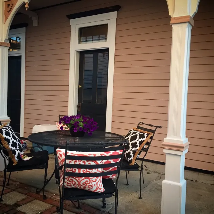 Benjamin Moore Venetian Portico house exterior 