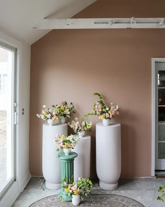 Benjamin Moore Venetian Portico accent wall 