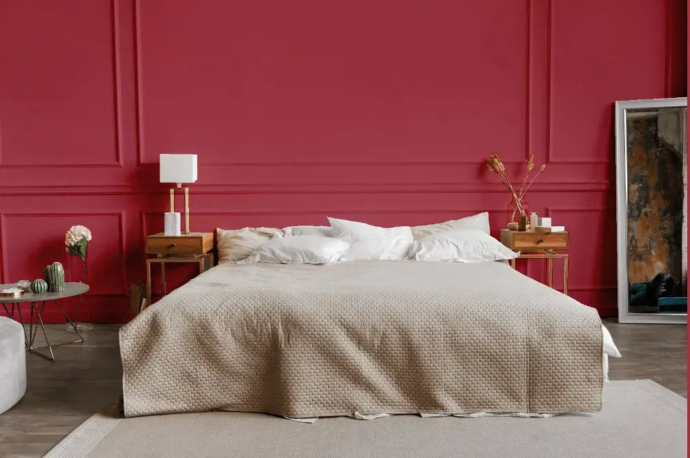 Benjamin Moore Vibrant Blush bedroom