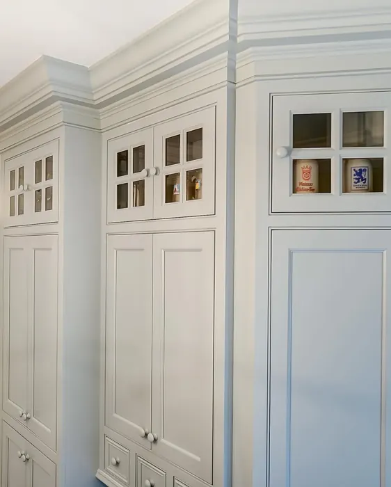 Benjamin Moore Wales Gray kitchen cabinets review